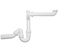 BLANCO 137 287 Beckenverbindung Connexion cymbale, Acier Inoxydable, 1 ½'' x 50 mm (Flache Ausführung)