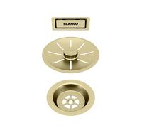 BLANCO 203476 AB-u. Überlaufset Kit de vidange et de trop-Plein, Or satiné, Einzelbecken