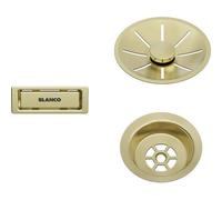 BLANCO Kit de vidange et trop-plein 203476 pour bac simple – Or satiné