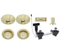Blanco 207 443 InFino Set de vidage avec commande excentrique Doré satiné