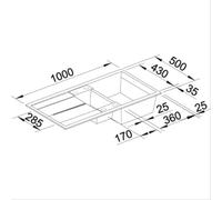 Blanco - 513239 - Évier - Blancometra 6 S - Encastrable - 60 cm - Silgranit® PuraDur® II - Anthracite