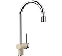 BLANCO 513990 513 990 Filo-S Robinet de Cuisine à Levier Unique Aspect Silgranit Bicolore Champagne/Chrome Haute Pression 1 pièce
