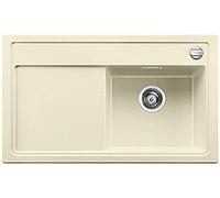 BLANCO 519215 Zenar 45 S Silgranit PuraDur Évier de Cuisine avec Planche à découper en Bois et bac à Droite, Jasmin, 45 cm Unterschrank-Becken rechts