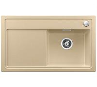BLANCO 519216 Zenar 45 S Silgranit PuraDur Évier de Cuisine avec Planche à découper en Bois et bac à Droite Champagne, 45 cm Unterschrank-Becken rechts