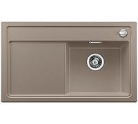 BLANCO 519218 Zenar 45 S Silgranit PuraDur Évier de Cuisine avec Planche à découper en Bois et bac à Droite, Tartufo, 45 cm Unterschrank-Becken rechts