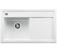 BLANCO 519224 Zenar 45 S Silgranit PuraDur Évier de Cuisine avec Planche à découper en Bois Blanc Bac Gauche, 45 cm Unterschrank-Becken Links