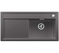 BLANCO 519231 Zenar XL 6 S Silgranit PuraDur Évier de Cuisine avec Planche à découper en Bois et bac à Droite Gris Roche, 60 cm Unterschrank-Becken rechts