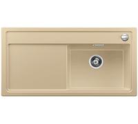 BLANCO 519236 Zenar XL 6 S Silgranit PuraDur Évier de Cuisine avec Planche à découper en Bois et bac à Droite Champagne, 60 cm Unterschrank-Becken rechts