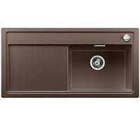 BLANCO 519239 Zenar XL 6 S Silgranit PuraDur Évier de Cuisine avec Planche à découper en Bois et bac à Droite, Café, 60 cm Unterschrank-Becken rechts