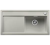 BLANCO 520619 Zenar XL 6 S Silgranit PuraDur Évier de Cuisine avec Planche à découper en Bois et bac à Droite Gris Perle, 60 cm Unterschrank-Becken rechts