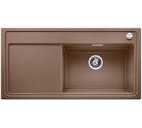 BLANCO 521953 Zenar XL 6 S Vapeur GarPlus Évier de Cuisine en Granit Silgranit Puradur avec Planche à découper en Verre, Muscade, 1000 x 510 Month