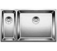 Blanco 522989 | Évier de cuisine en acier inoxydable ANDANO 500/180-U | Couleur/Finition : acier poli 500/180 mm de largeur de bassin