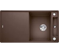 Blanco 523230 AXIA III 5 S-F Évier de Cuisine en Granit, Café, 50 cm Unterschrank | mit Holzschneidbrett