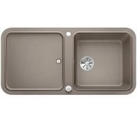 BLANCO 523602 yova XL 6 S 6 S SILGRANIT PuraDur avec vidage Télécommande avec accessoires réversible, tartufo