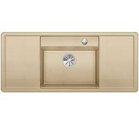 BLANCO 523629 alaros 6 S 6 S SILGRANIT PuraDur avec vidage Télécommande, avec accessoires Blanc Bac mittig, champagne