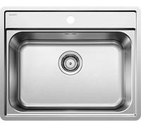 Blanco 525108 | Évier de cuisine en acier inoxydable LEMIS 6-IF | Couleur/Finition : Acier brossé