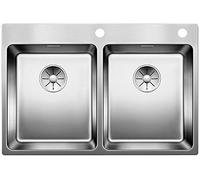 Blanco 525248 | Évier de cuisine en acier inoxydable ANDANO 340/340-IF/A | Couleur/Finition : acier poli