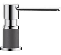 BLANCO 525817 LATO Distributeur de Savon, Gris Roche/chromé