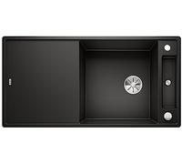 BLANCO 525858 AXIA III XL 6 S Évier de Cuisine en Granit, Noir, 60 cm Unterschrank-Extra großes Becken