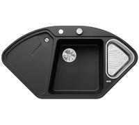 Blanco 525868 | Évier de cuisine en granit DELTA II-F | Couleur/Finition : Noir