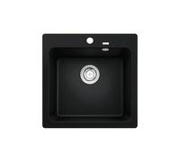 BLANCO 526578 Naya 5 Silgranit PuraDur, Noir, 50 cm Unterschrank