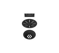 Blanco Accessoires - Garniture De Vidage C-overflow, Blackedition, Noir Mat 239975