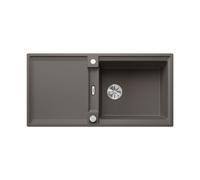 BLANCO Adira XL 6 S SILGRANIT Meuble bas 60 cm Gris volcanique Montage par le haut, réversible, avec commande de purge, avec accessoires, grand bac et surface facile à nettoyer