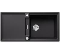 Blanco Évier de cuisine Adira XL 6 S – Silgranit noir, pour meuble 60 cm, montage par le haut