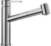 BLANCO AMBIS-S, surface métallique, acier inoxydable brossé, haute pression