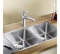 BLANCO 522981 ANDANO 340/340-IF Évier de Cuisine Inoxydable, Acier Poli, 340mm/340mm