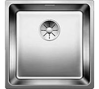 Blanco Andano 400-if évier 522957 44x44cm, Inox satin de soie, IF rebord plat