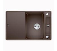BLANCO AXIA III 45 S-F évier de collectivité SILGRANIT à encastrer à partir de 45 cm avec planche à découper en verre