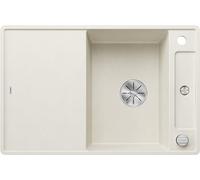 BLANCO AXIA III 45 S-F, SILGRANIT blanc doux, type d'encastrement : affleurant, réversible, avec planche à découper en verre, meuble bas de 45 cm, grand bac et surface facile à nettoyer