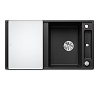 Blanco 523215 AXIA III 5 S Évier de Cuisine en Granit, Anthracite, 50 cm Unterschrank | mit Glasschneidbrett