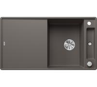 Blanco Axia III 5 S-F Silgranit avec planche en verre GRIS VOLCAN