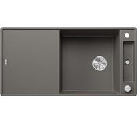 BLANCO AXIA III XL 6 S-F, SILGRANIT gris volcanique, type de montage : affleurant, réversible, avec planche à découper en bois, meuble bas de 60 cm, grand bassin, surface facile à nettoyer