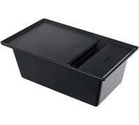 BLANCO Bac à dépôt avec couvercle - Plastique noir - 300 x 166 mm - Convient pour Collectis 6 S - 30 x 16,6 x 11,2 cm