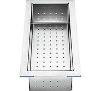 BLANCO Bac résiduel en acier inoxydable - 420 x 200 mm - Perforé