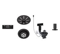 BLANCO Bonde d'écoulement 207426 noir mat pour évier ETAGON 6 avec commande de vidange et trop-plein
