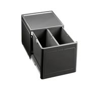 BLANCO Botton Pro 45/2 Manuel 517467 Système de Tri des Déchets en Cuisine, avec 2 Poubelles (13 l Chacune), pour Montage au Bas D’un Meuble Sous Évier de 45 cm