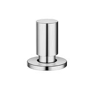 BLANCO Bouton de tirage rond en acier inoxydable satiné brillant | Trou requis/Diamètre de perçage : 14-35 mm. Peut être combiné avec tous les éviers et bondes BLANCO