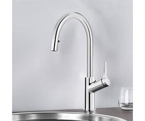Blanco Carena Mitigeur de cuisine pivotant, avec douchette extractible, 520767,