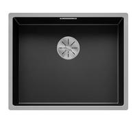 BLANCO Claron 500-IF Meuble bas 60 cm en acier inoxydable résistant aux rayures Montage par le haut et à plat Sans commande d'écoulement