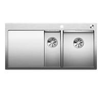 BLANCO 521645 CLARON 6 S-If Évier de Cuisine en Acier Inoxydable, Stainlesssteel, 60 cm Unterschrank Becken rechts