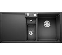 BLANCO COLLECTIS 6 S 6 S 523344 Évier en SILGRANIT PuraDur avec Commande de Vidage automatique, Cuvette à Droite, Anthracite, Sous-Meuble de 60 cm
