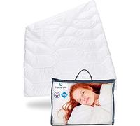 BLANCO couette légère 155x200 | Contrôle de l'humidité et respirabilité | Hygiène optimale | Hypoallergénique | Confort maximal pendant les nuits d'été et d'automne | Couverture pour lit 155 x 200 cm
