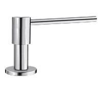 BLANCO PIONA Distributeur de liquide vaisselle | Acier inoxydable massif brossé | Compatible avec tous les robinets de cuisine Blanco | Facile à remplir par le haut | Évier | Distributeur de savon |