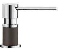 BLANCO Distributeur de liquide vaisselle LATO Café/chromé | Compatible avec tous les robinets de cuisine Blanco | Facile à remplir par le haut | Évier | Distributeur de savon | Trou de trou de 35 mm