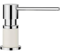 Blanco Distributeur de liquide vaisselle Lato Silgranit Blanc Soft/Chromé, remplissage par le haut