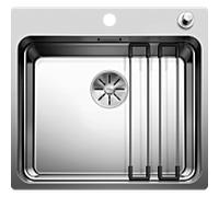 Blanco Etagen évier 521748 54x50cm, inox satiné, avec batterie